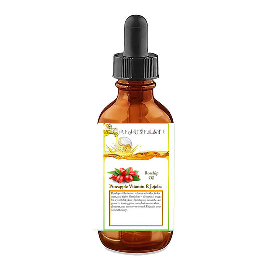 Rosehip Oil, Vitamin E, Jojoba, Pineapple Fragrance